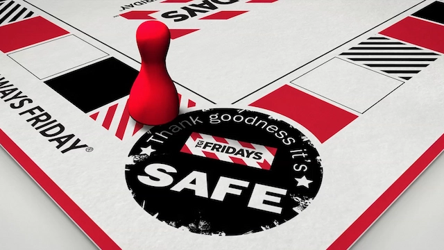 TGI Fridays Global Food Safety Training Program monopoly board