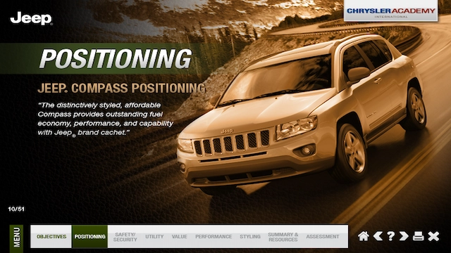 Chrysler Academy retail sales training course for Jeep dealerships